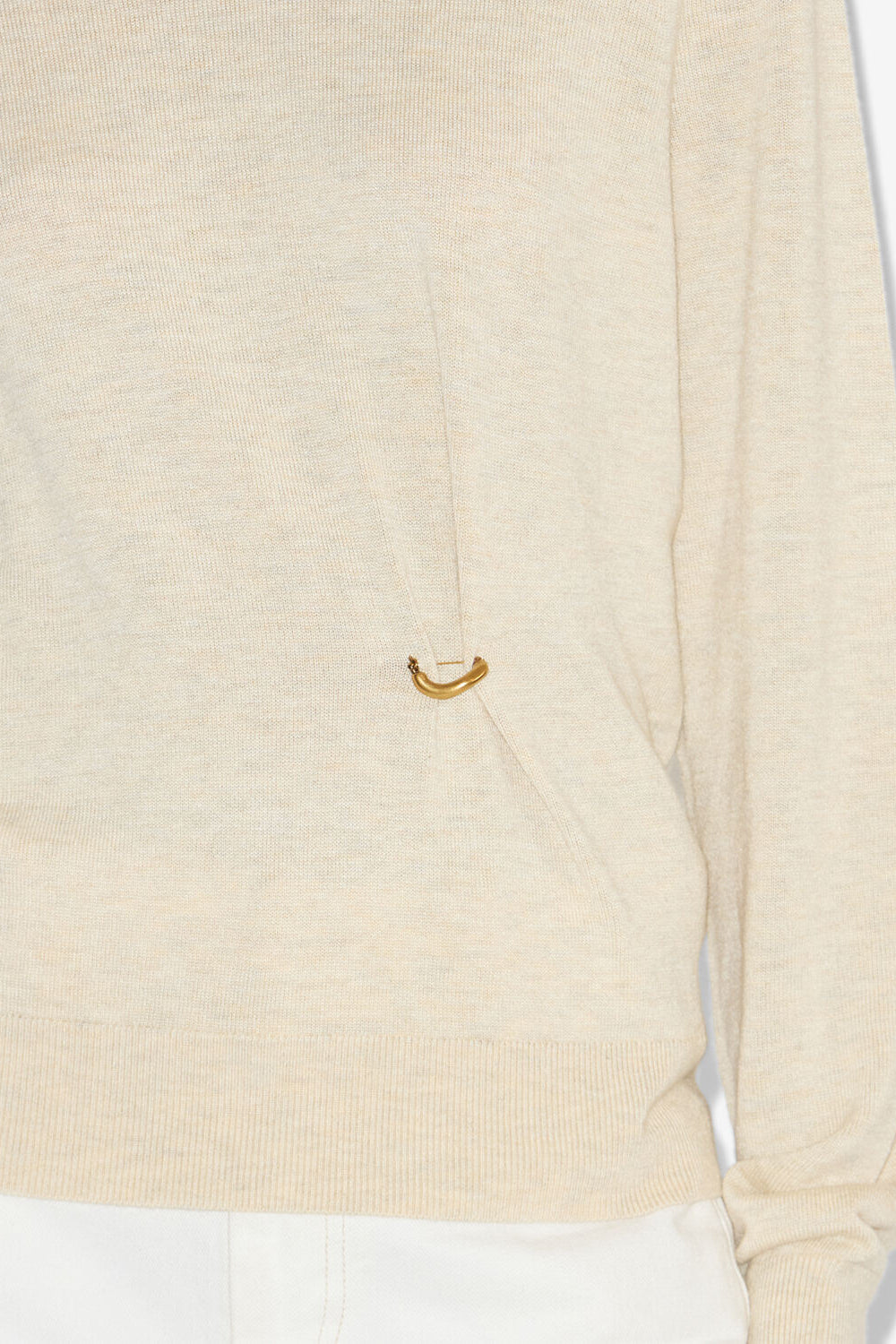 Pull cosima en maille drapée - Écru - Woman - 3
