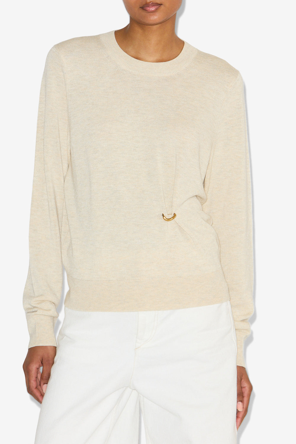 Pull cosima en maille drapée - Écru - Woman - 4