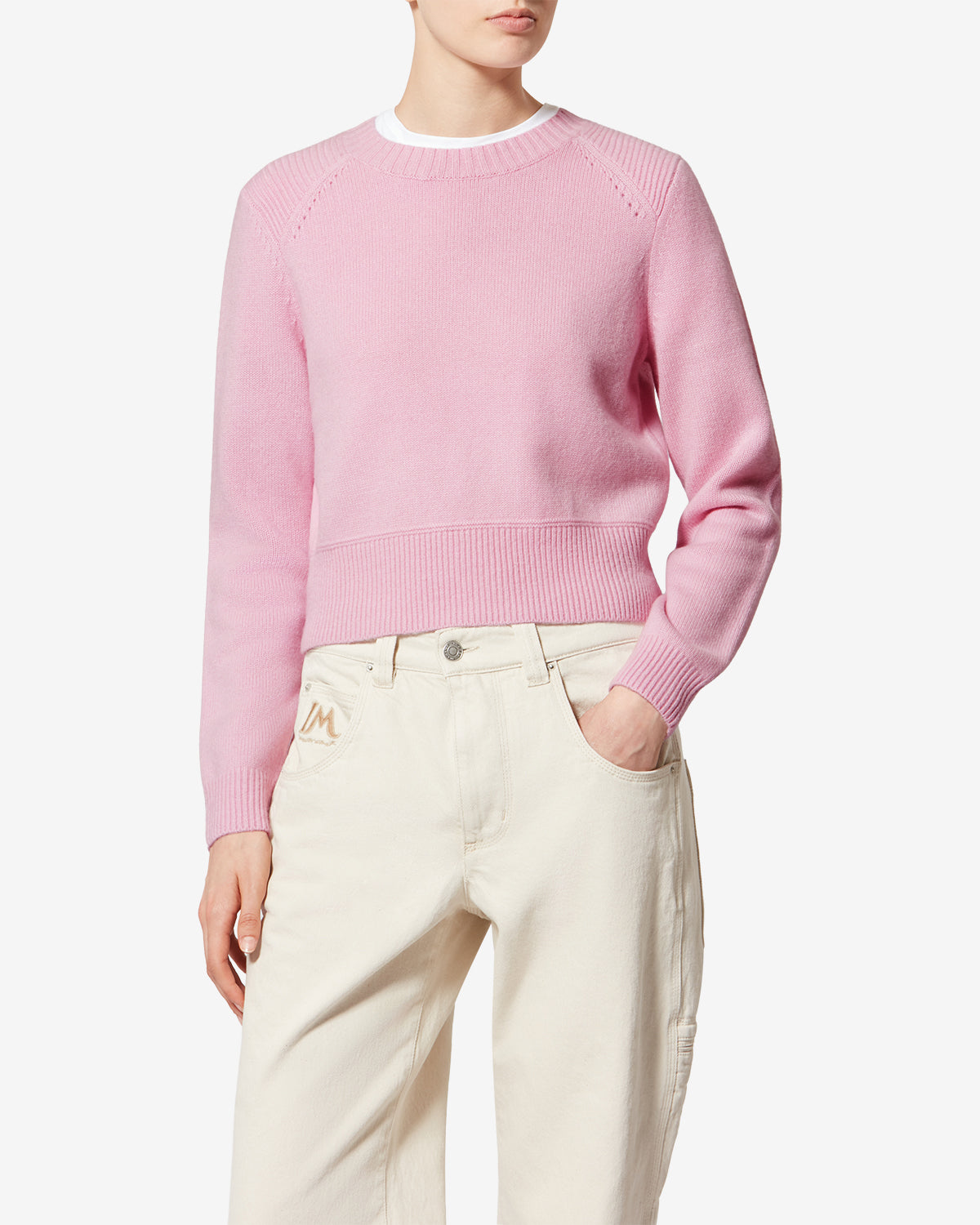 Pull cornelia en laine - Rose - Woman - 3
