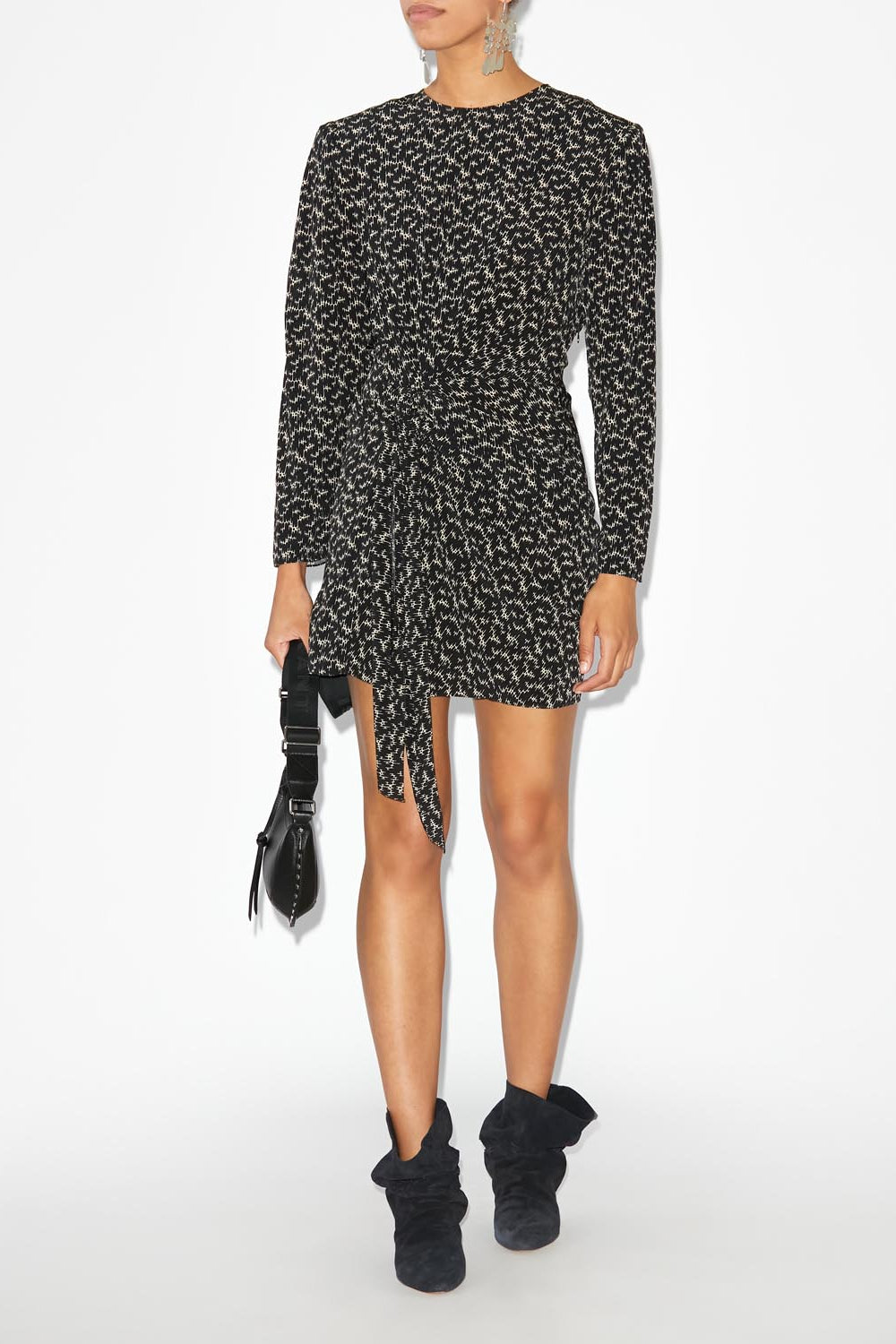 Dulce viscose short dress - Nero - Woman - 2