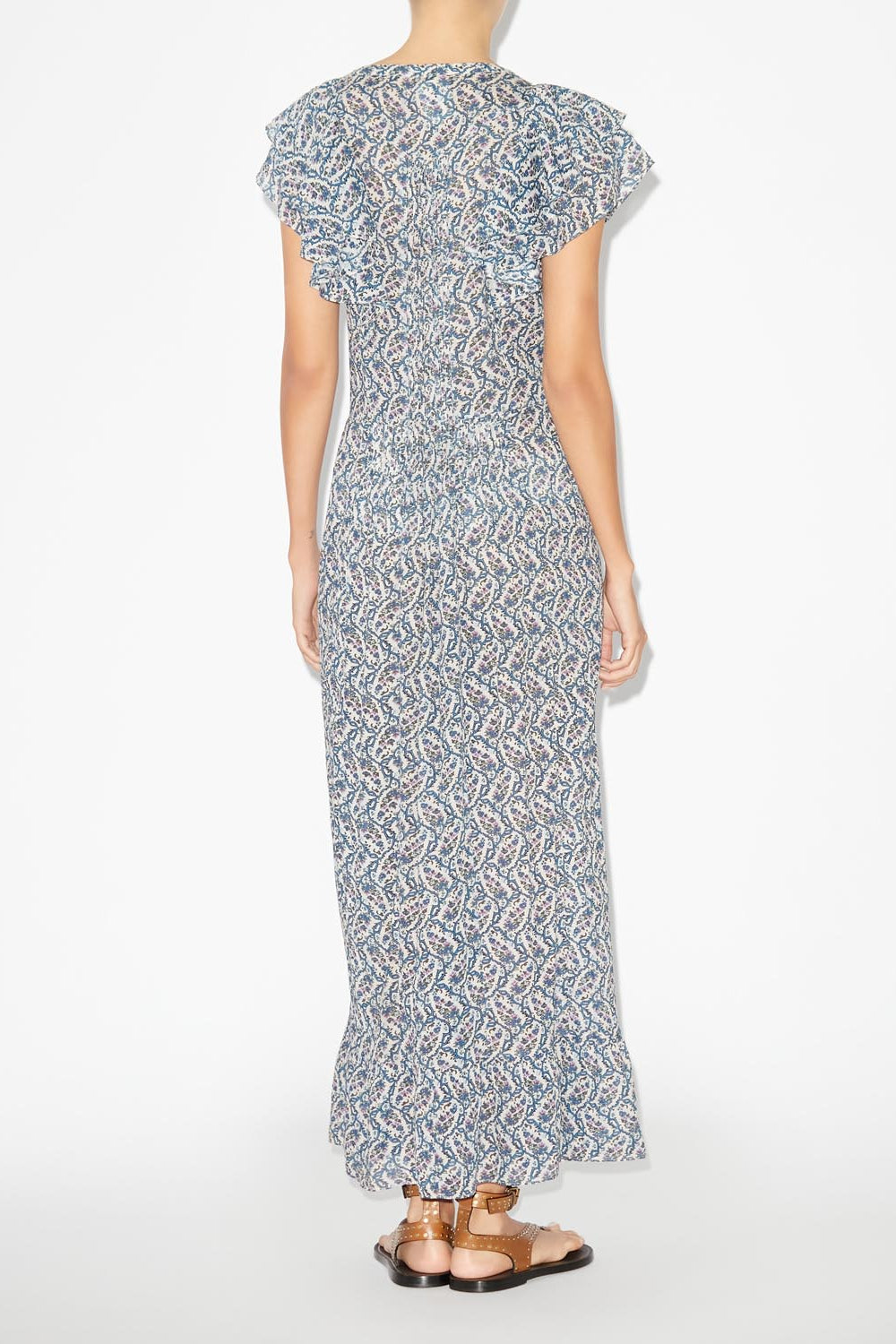 Godralia long flowing dress - Ecru - Woman - 4