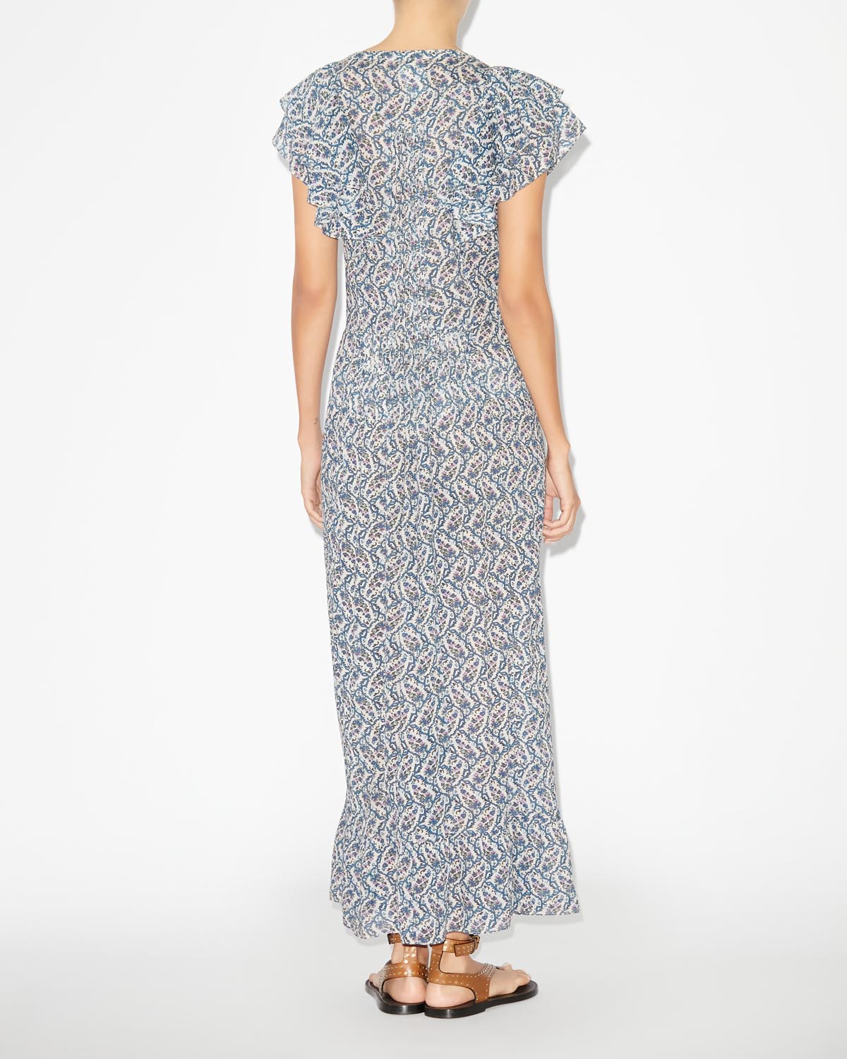 Godralia long flowing dress - 에크루 - Woman - 3