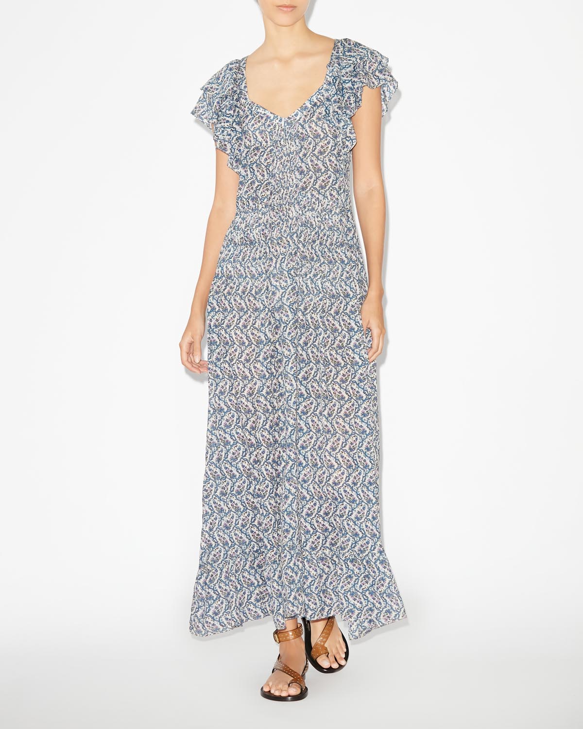 Godralia long flowing dress - 에크루 - Woman - 1