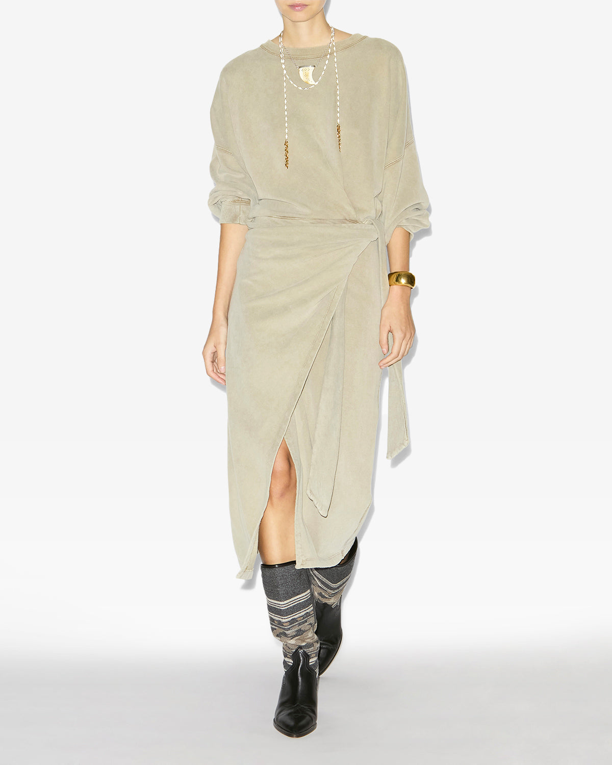 Sandrina dress Woman Light khaki 8