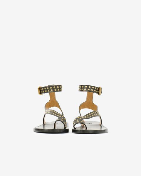 Sandalen jiona Woman Black and gold 4