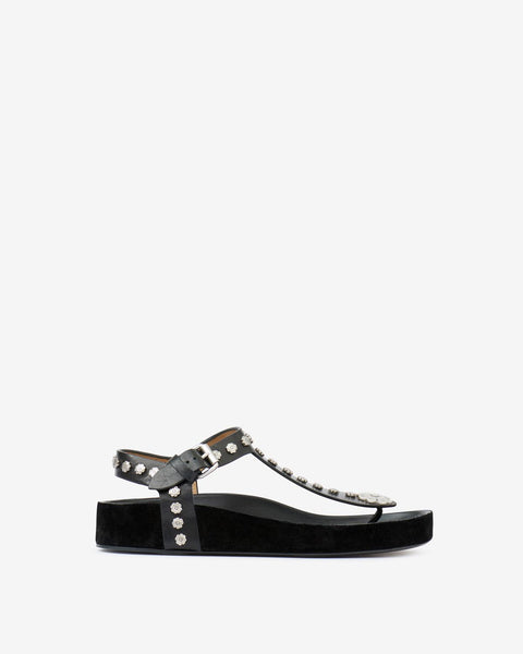 サンダル・ミュール Enore Sandals - Isabel Marant - Leather - Khaki ENORE SANDALS Woman cognac | ISABEL MARANT Official online store