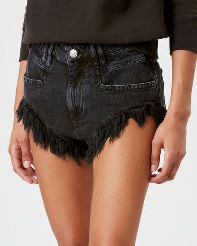 Pantalones cortos vaqueros eneidao - Negro lavado - Woman - 2