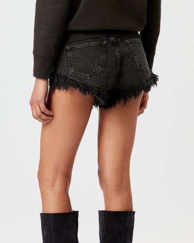 Pantalones cortos vaqueros eneidao - Negro lavado - Woman - 4