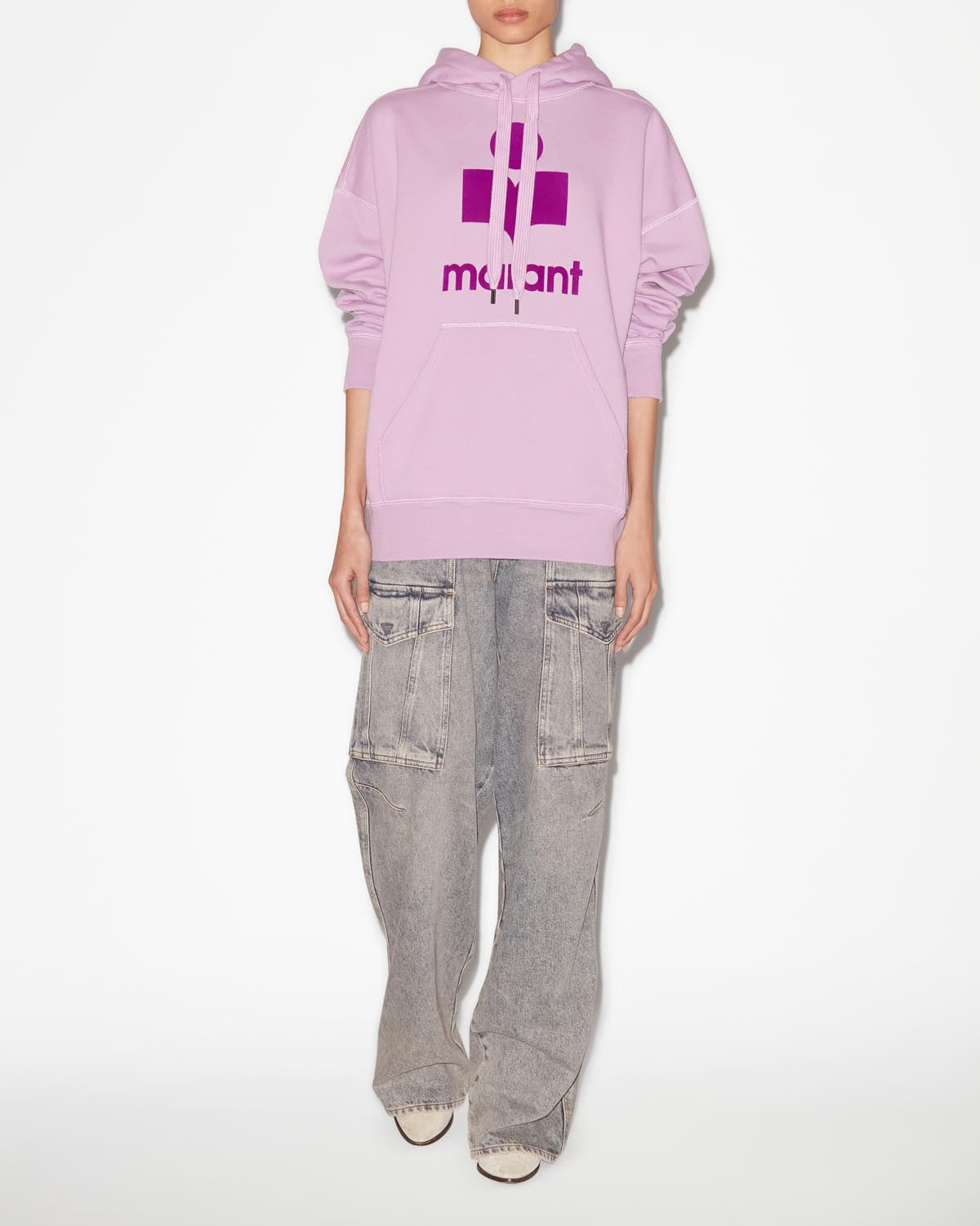 Mansel oversized hoodie トレーナー - Lilac-purple - Woman - 1