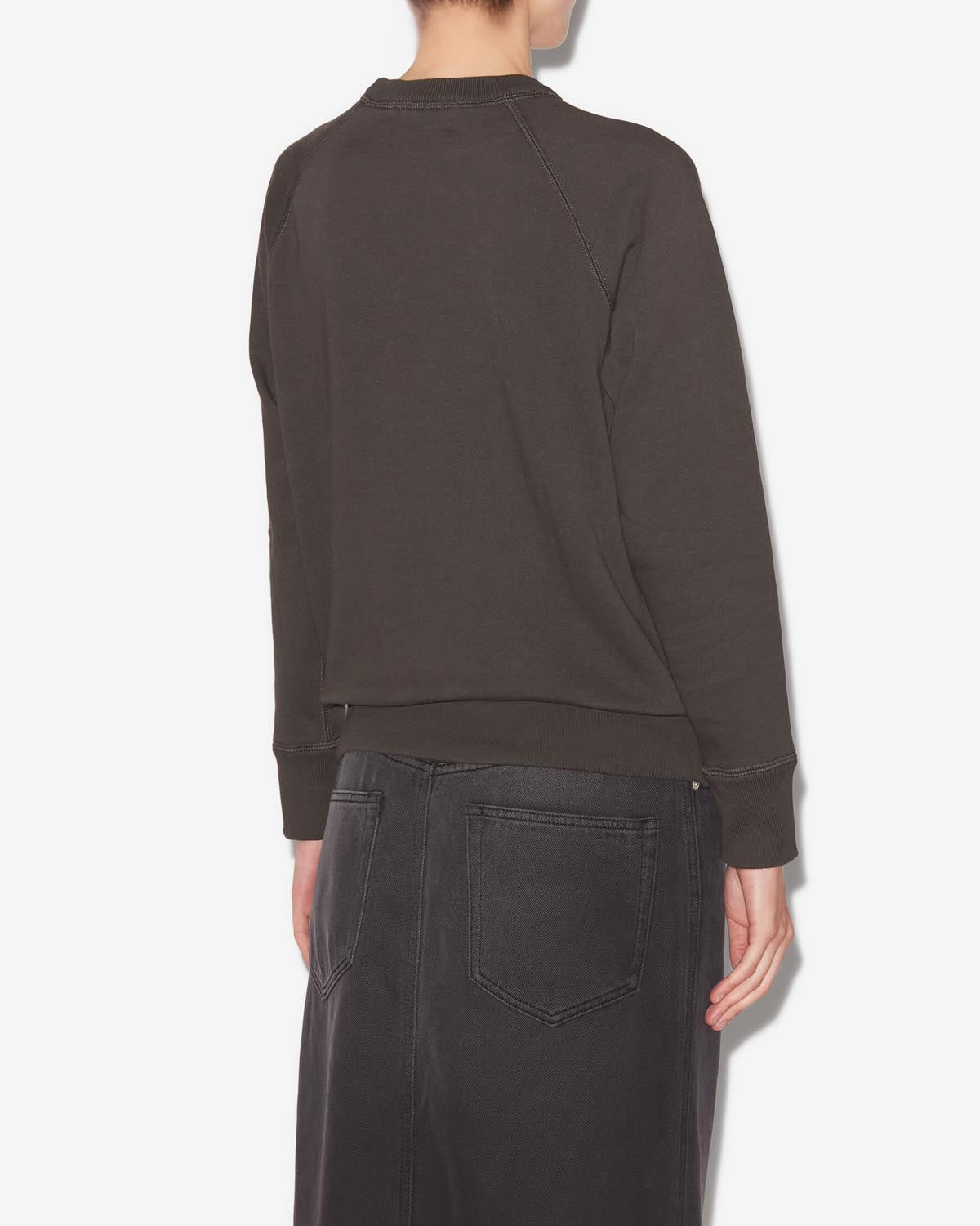 Milla sweatshirt Woman Faded black-ecru 3