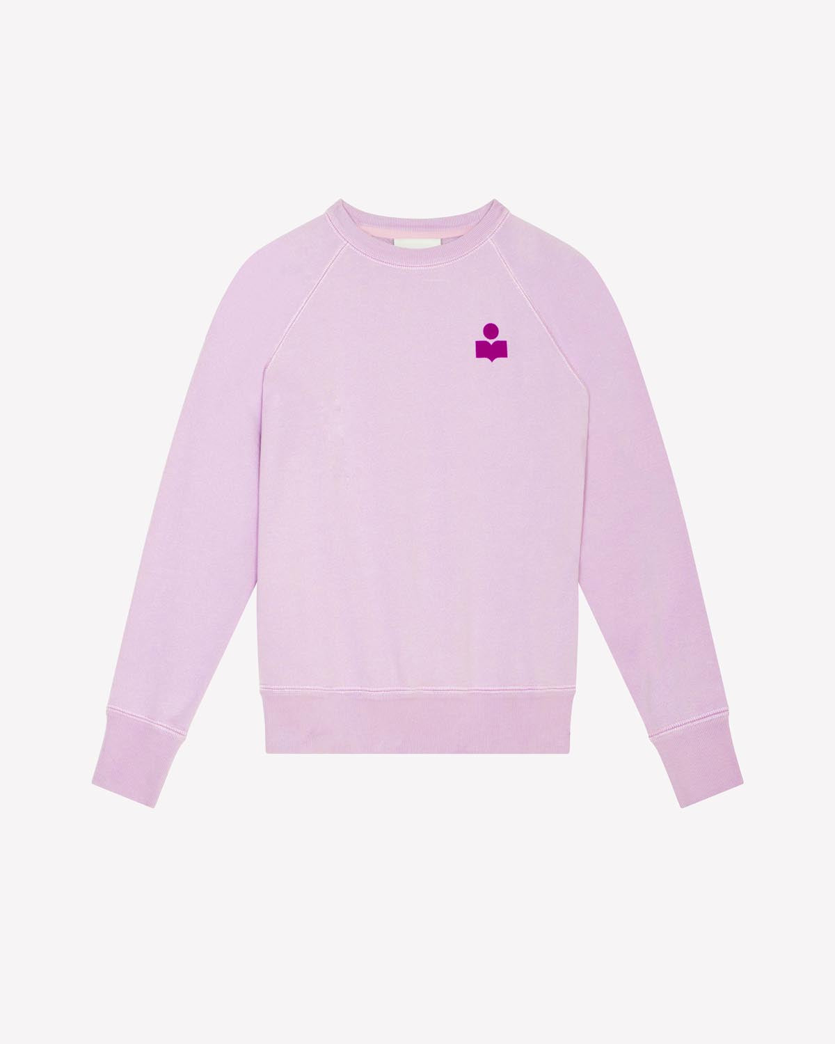 Milla logo sweatshirt in cotton - Lilac-purple - Woman - 5