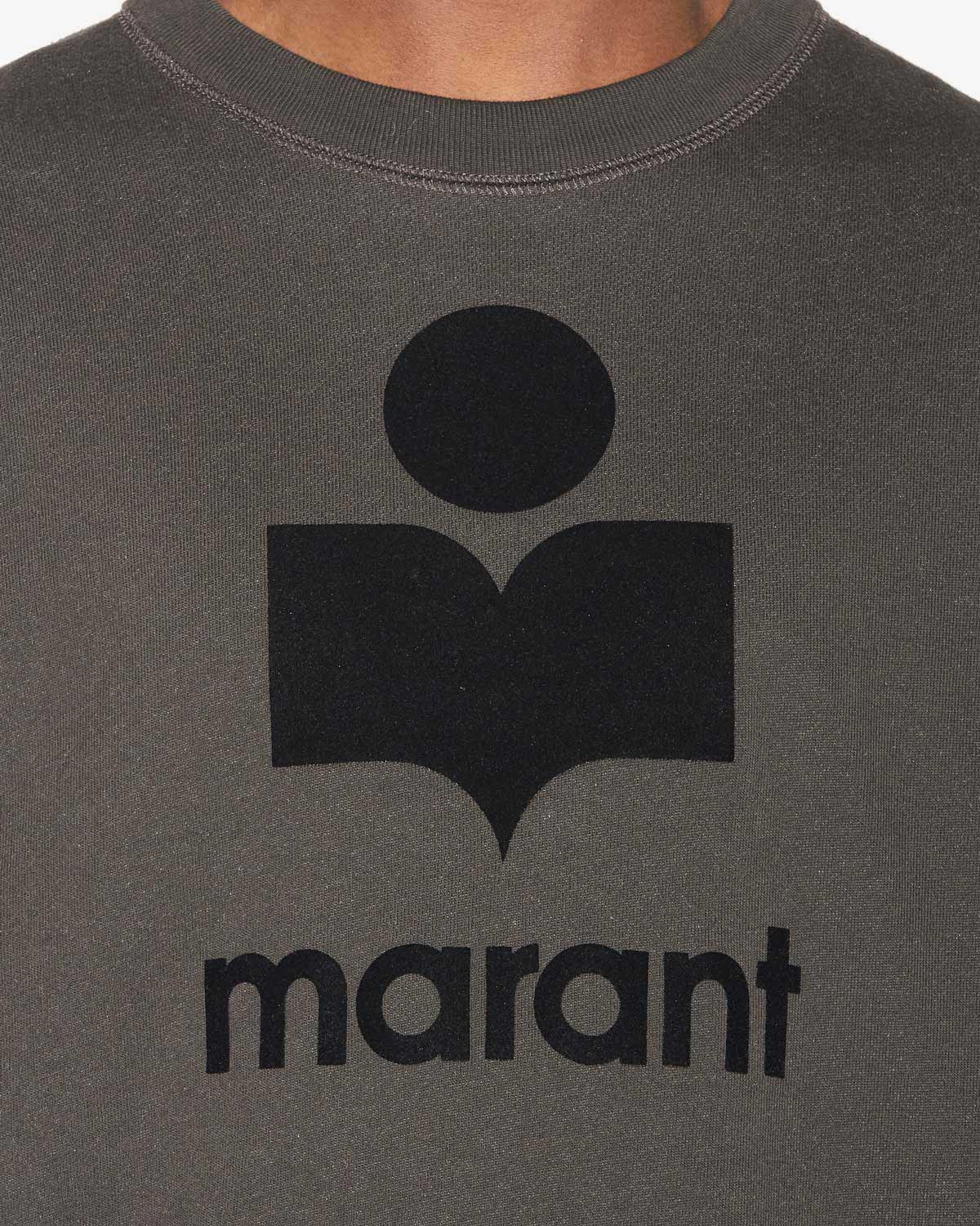 Felpa mikoy in tessuto felpato con logo oversize  - Nero lavato - Man - 2