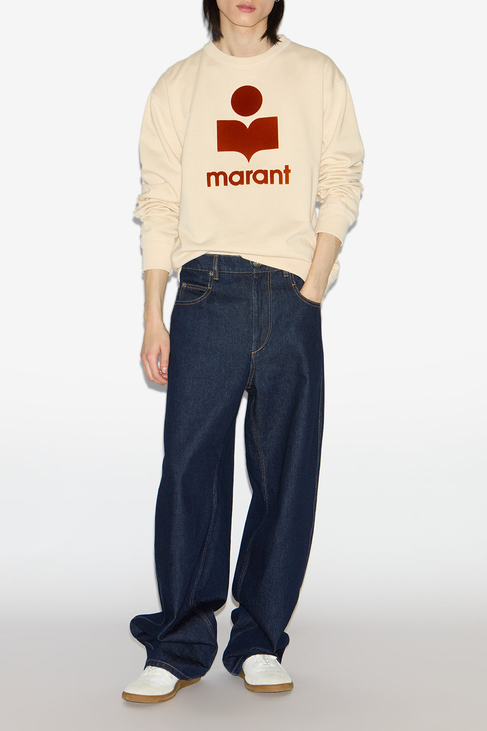 Mikoy 로고 면 스웨트셔츠 - Beige-rust - Man - 2