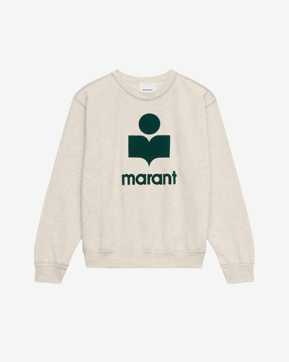 Sweatshirt mikoy Man Ecru-emerald 1