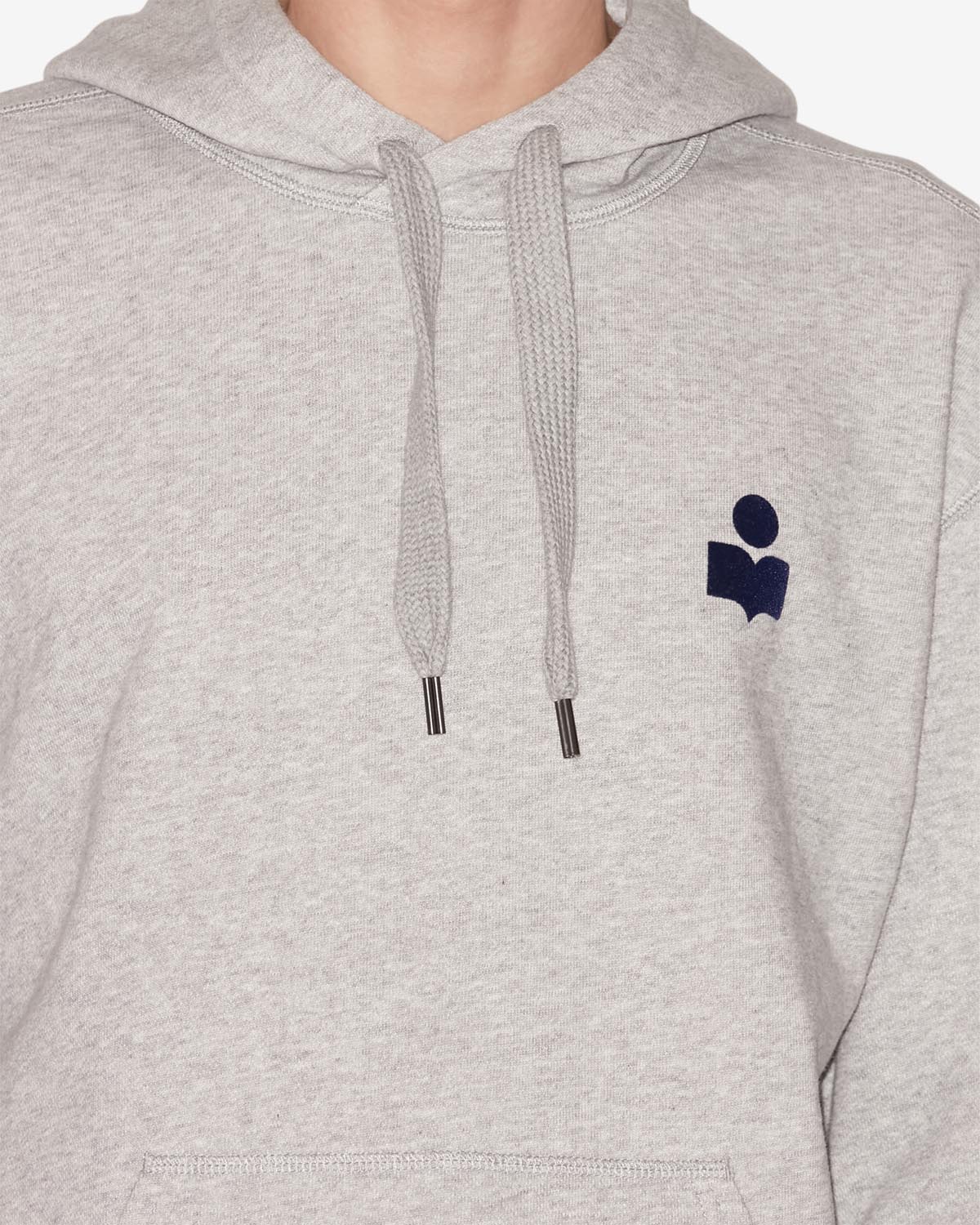 Sweatshirt matte mit logo Man Gray and midnight blue 2