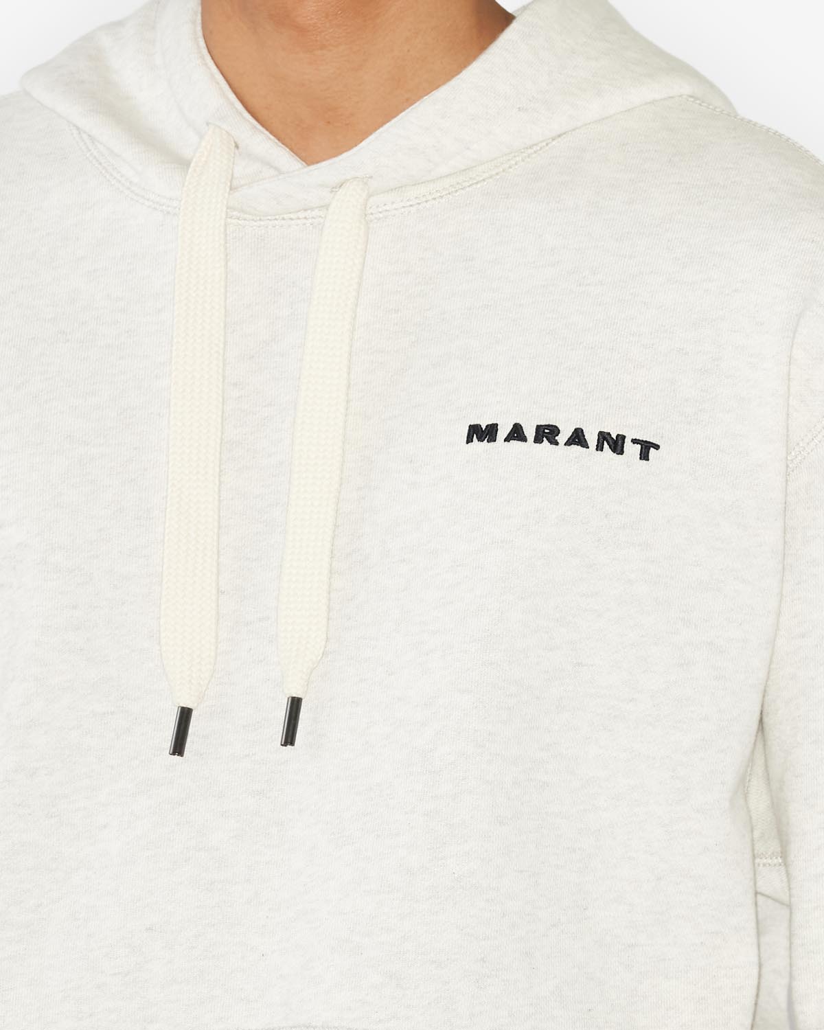 Marcello logo sweatshirt Man Ecru 2