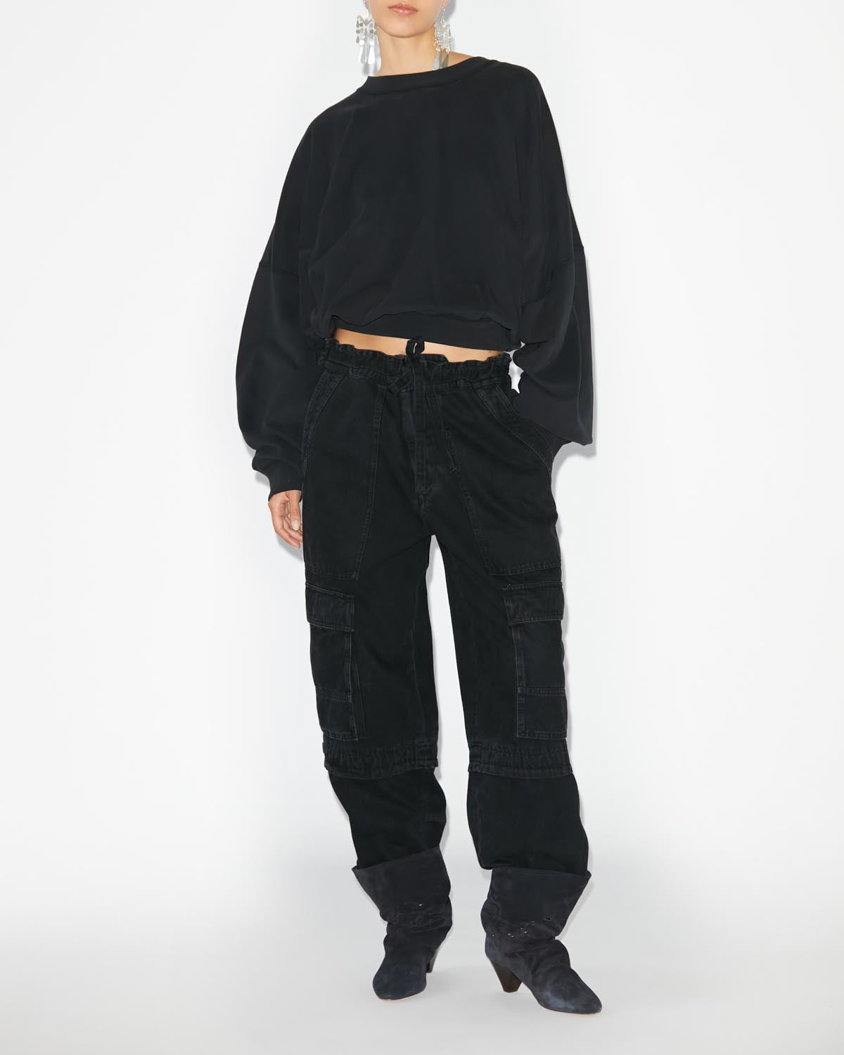 シーラ ロゴ スウェットシャツ Woman 黒 4