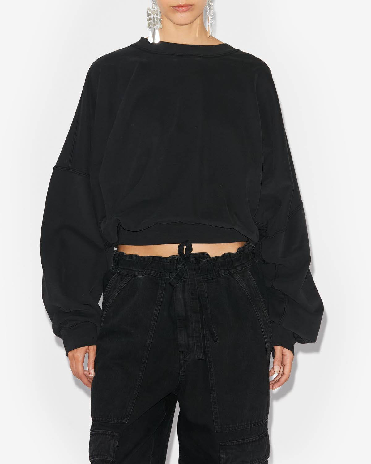 シーラ ロゴ スウェットシャツ Woman 黒 5