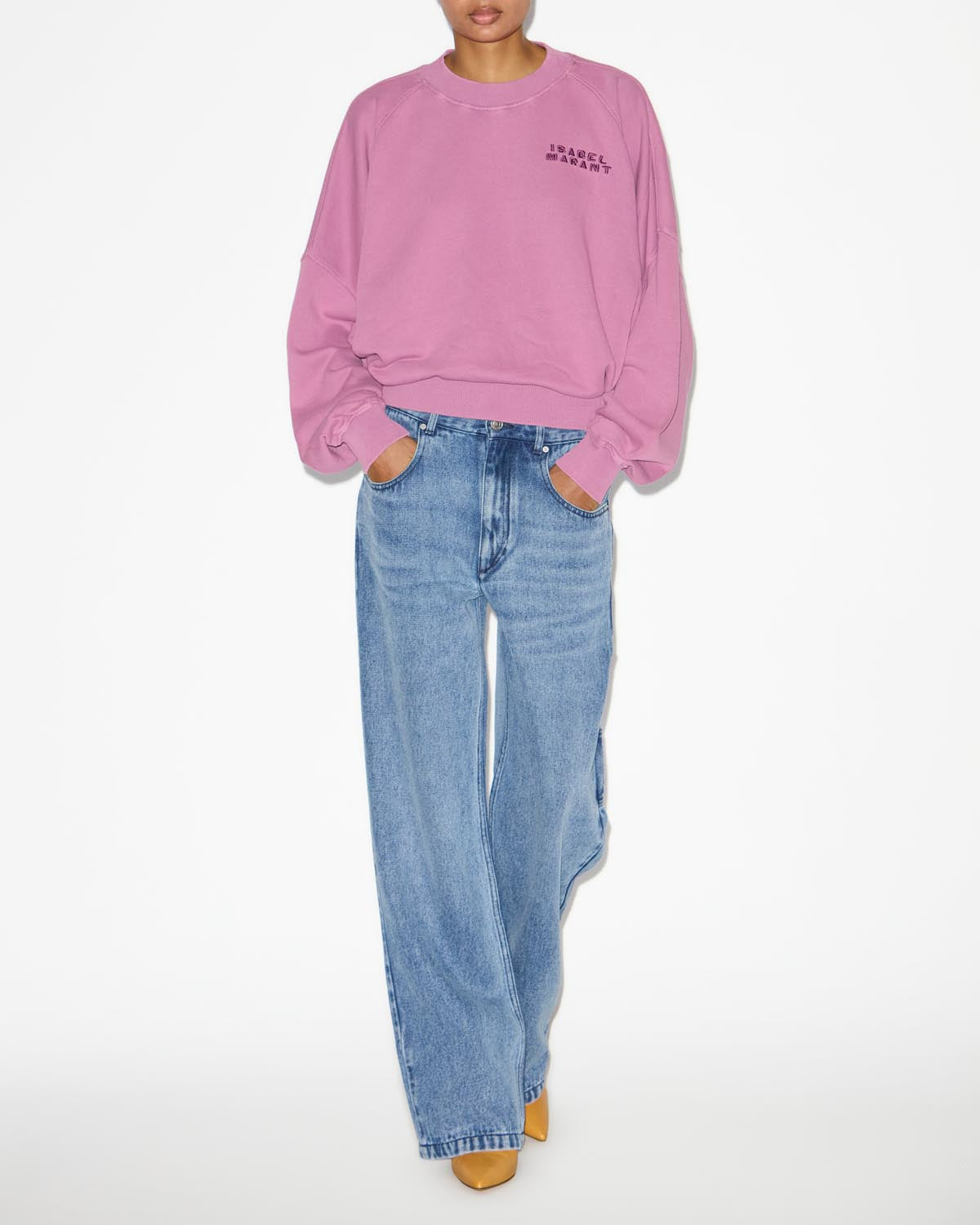 Shanice Sweatshirt Woman pink ISABEL MARANT Official online store