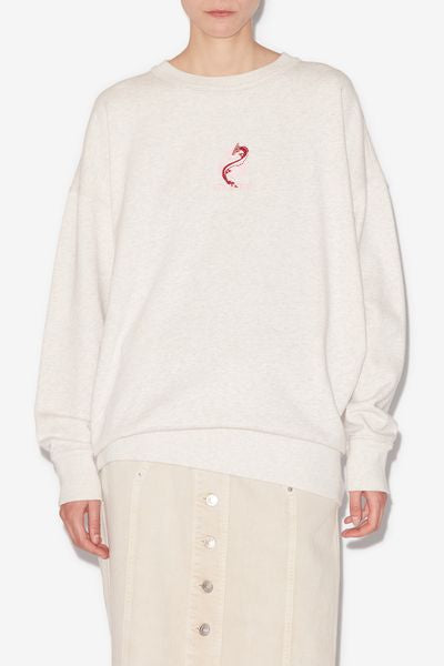 Sweatshirt mindyo - Ecru - Woman - 4