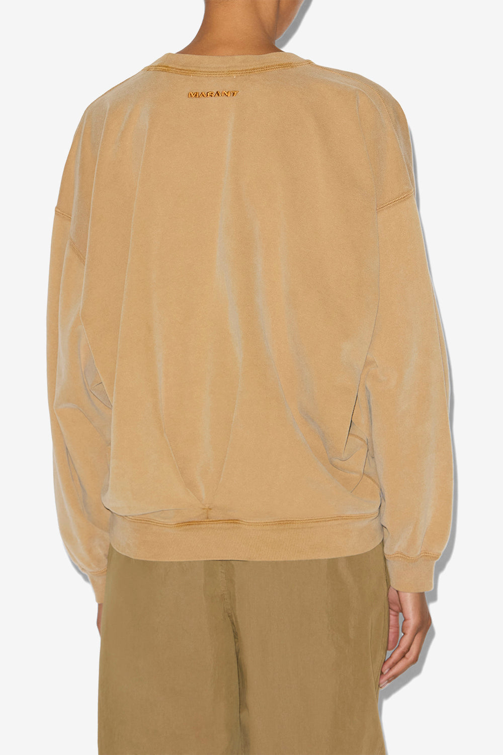 Felpa sauria in cotone délavé - Caramel - Woman - 4