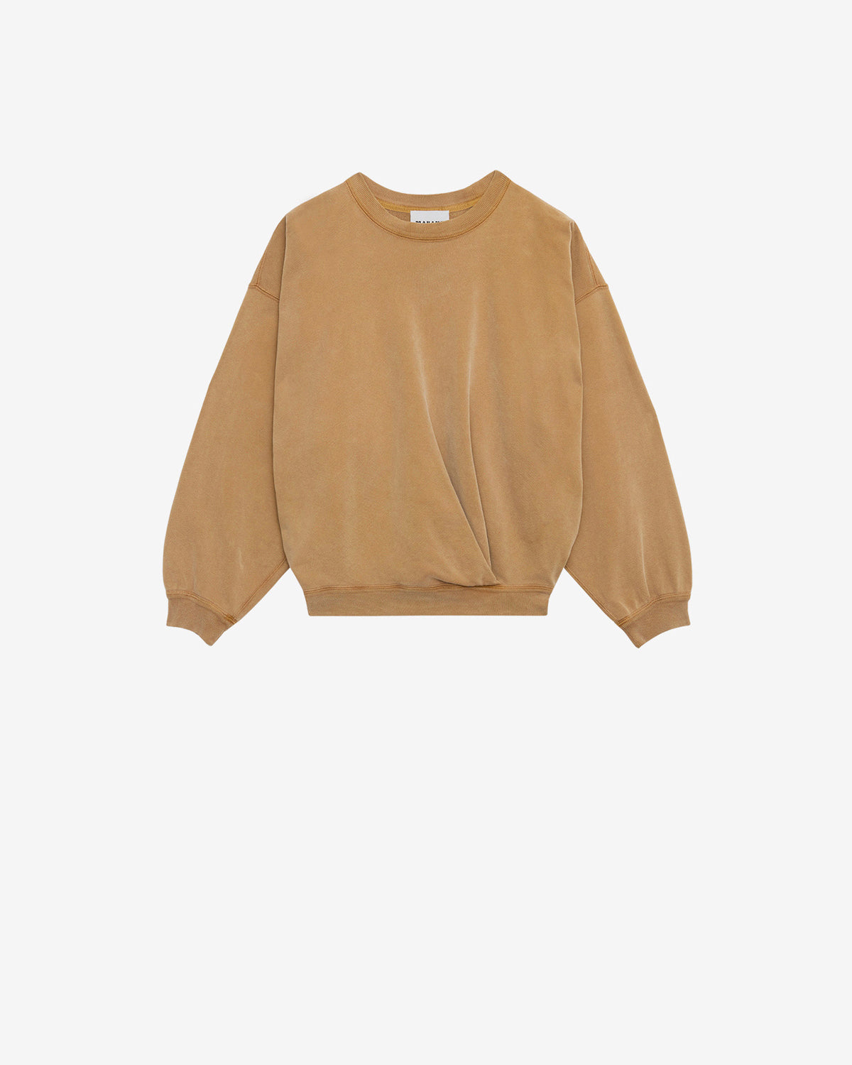 ウォッシュ加工コットン製 スウェットシャツ - Caramel - Woman - 1