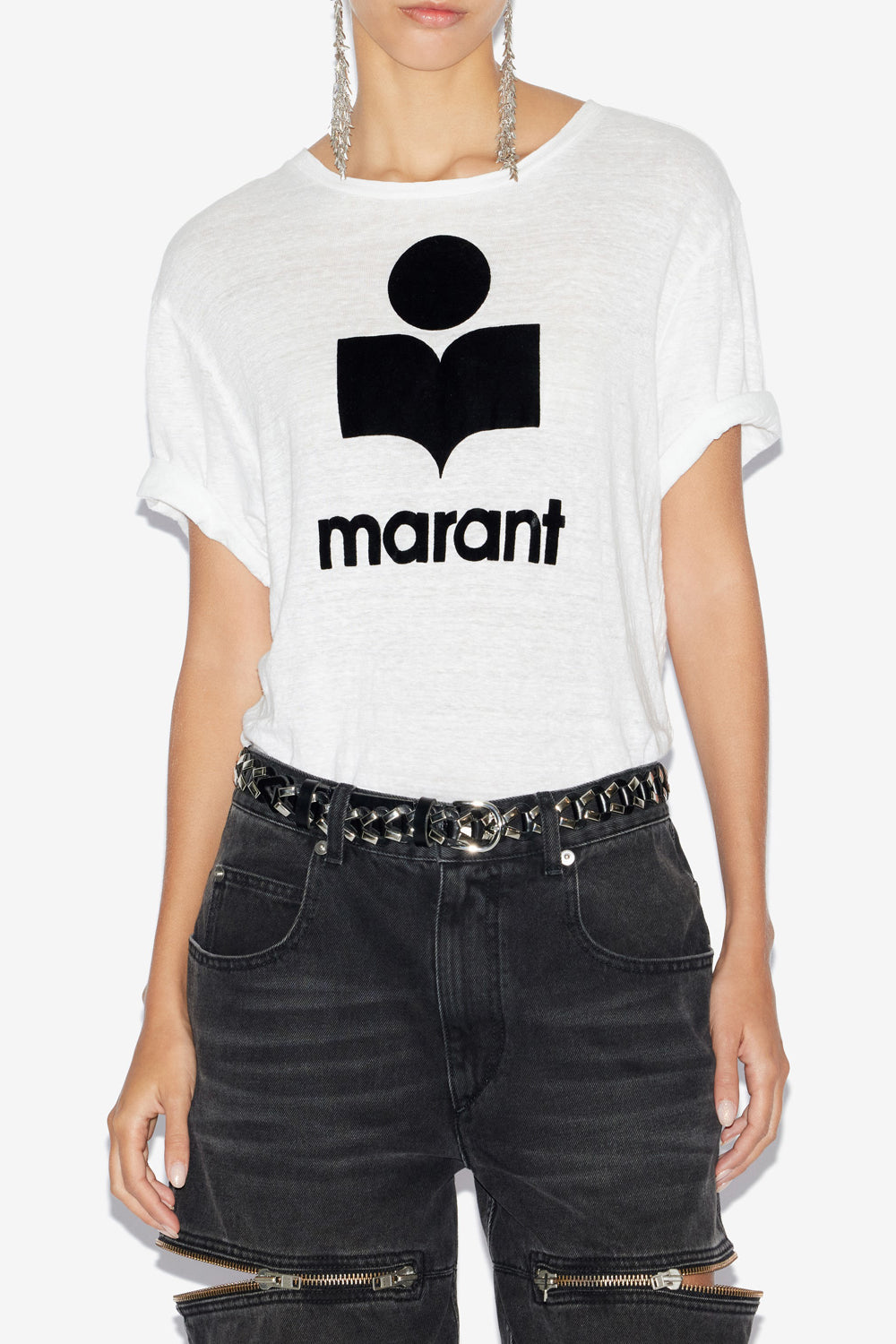 Camiseta con logotipo de manga corta zewel - Blanco - Woman - 7