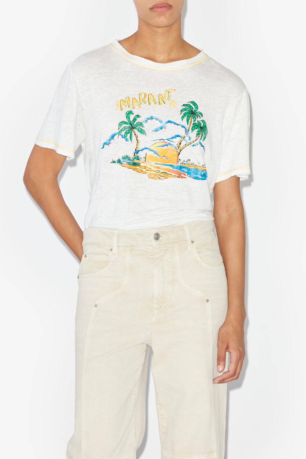 T-shirt a maniche corte con logo zewel - Bianco - Woman - 4