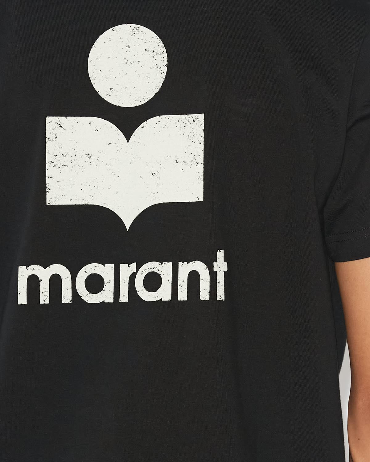 T-shirt zafferh mit logo Man Black and ecru 2