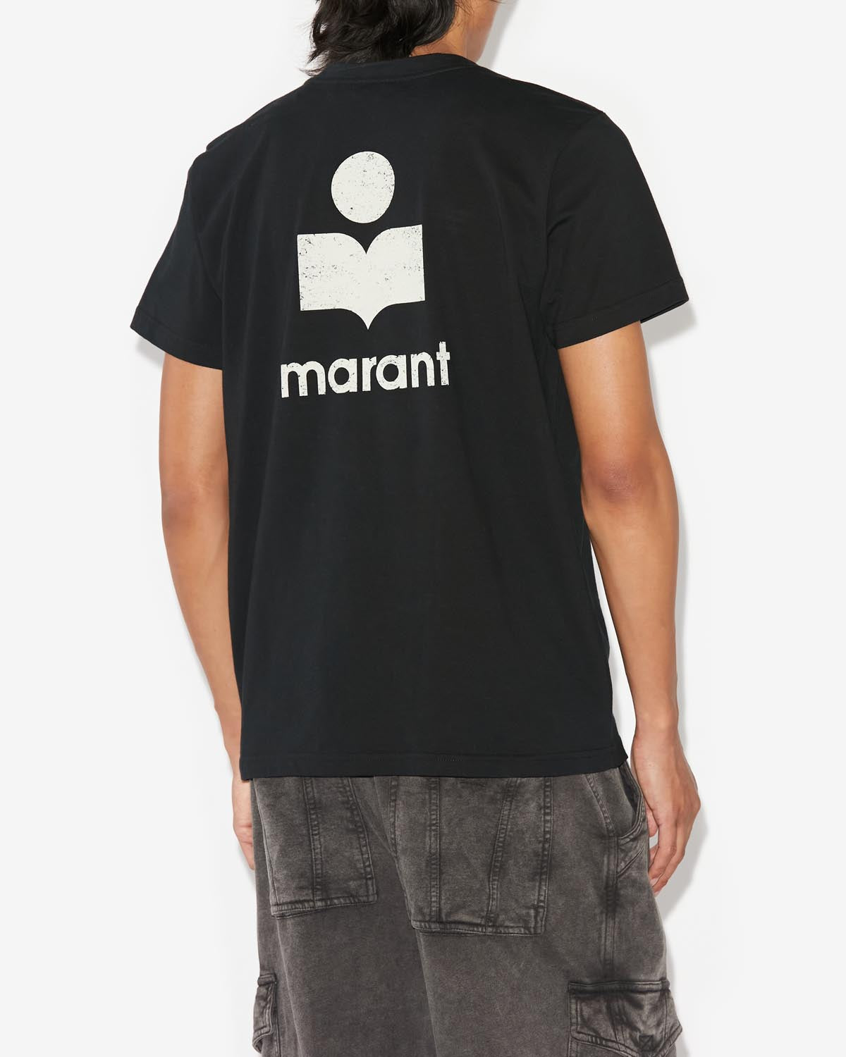 T-shirt zafferh mit logo Man Black and ecru 3