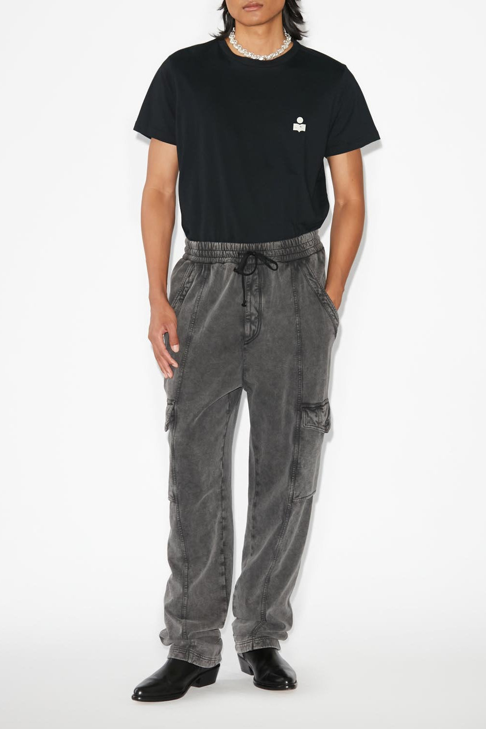 ザッファーロゴtシャツ - Black and ecru - Man - 2