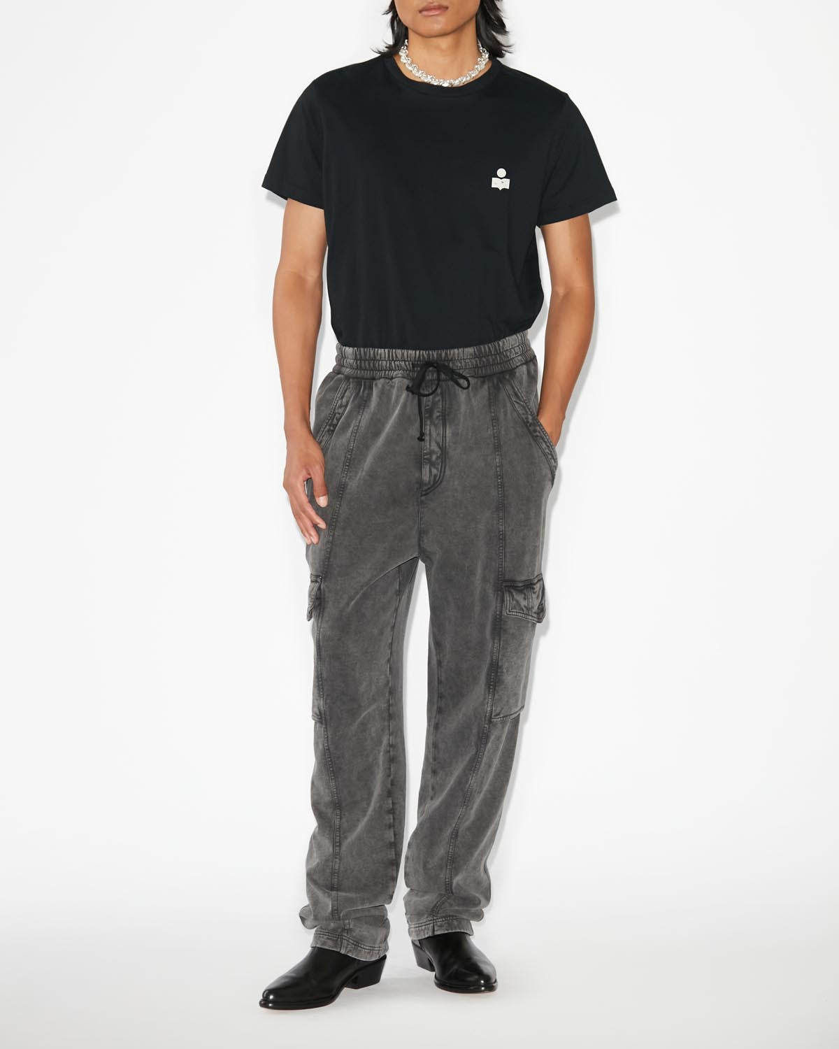 Zafferh t-shirt - Black and ecru - Man - 1