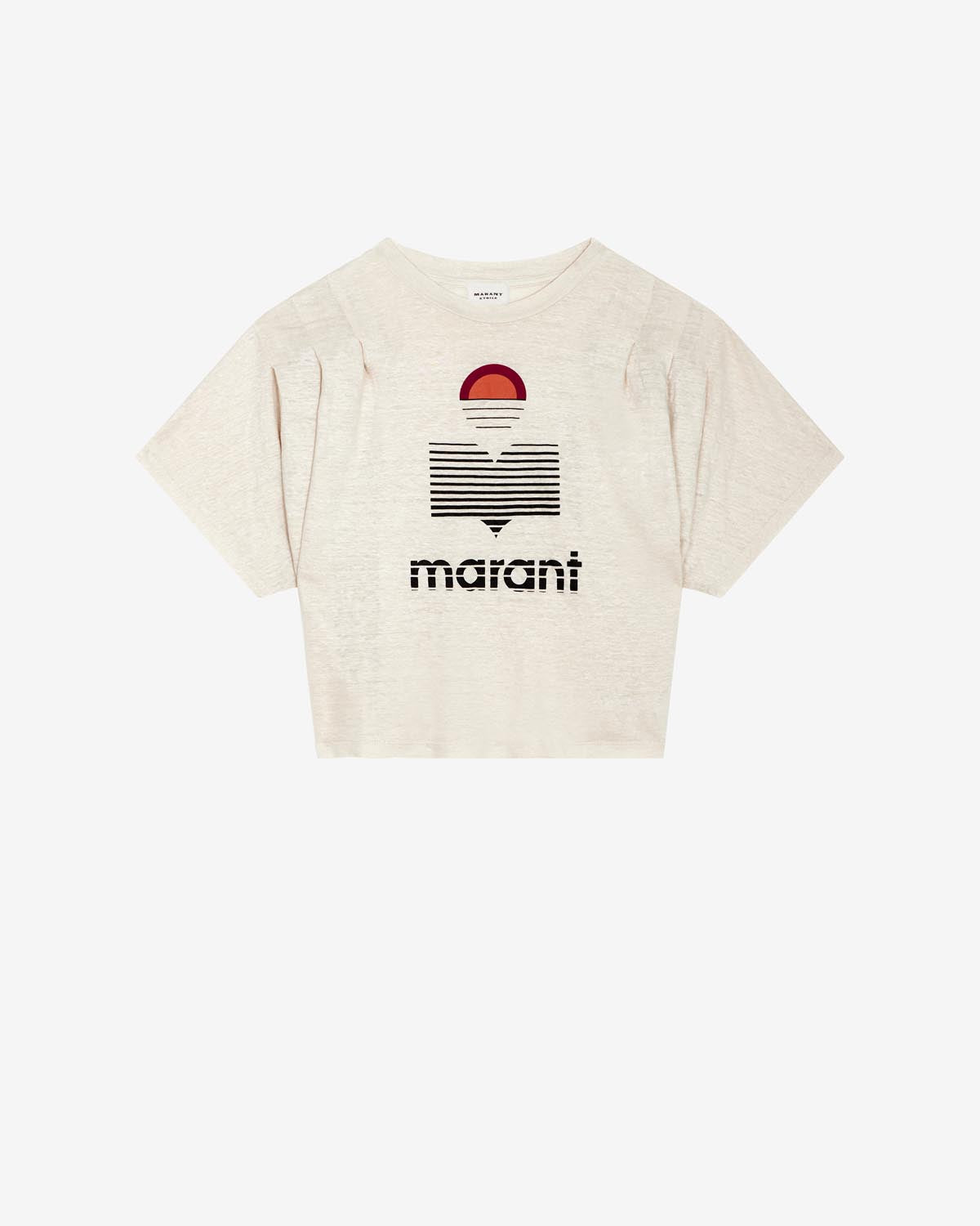 T-shirt kyanza mit logo Woman Naturfarben 1