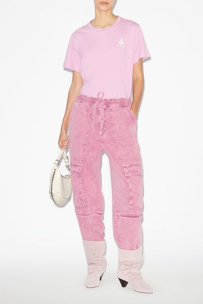 T-shirt à logo en coton aby - Rose - Woman - 4