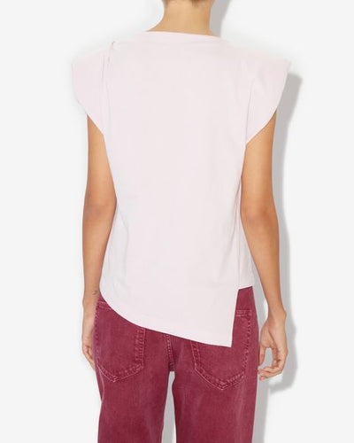 Sebani padded asymmetric t-shirt - Light pink - Woman - 6