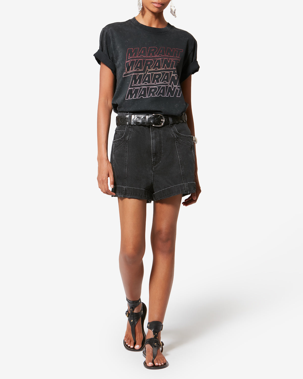 T-shirt en coton à manches courtes zoeline - Offnoir - Woman - 1