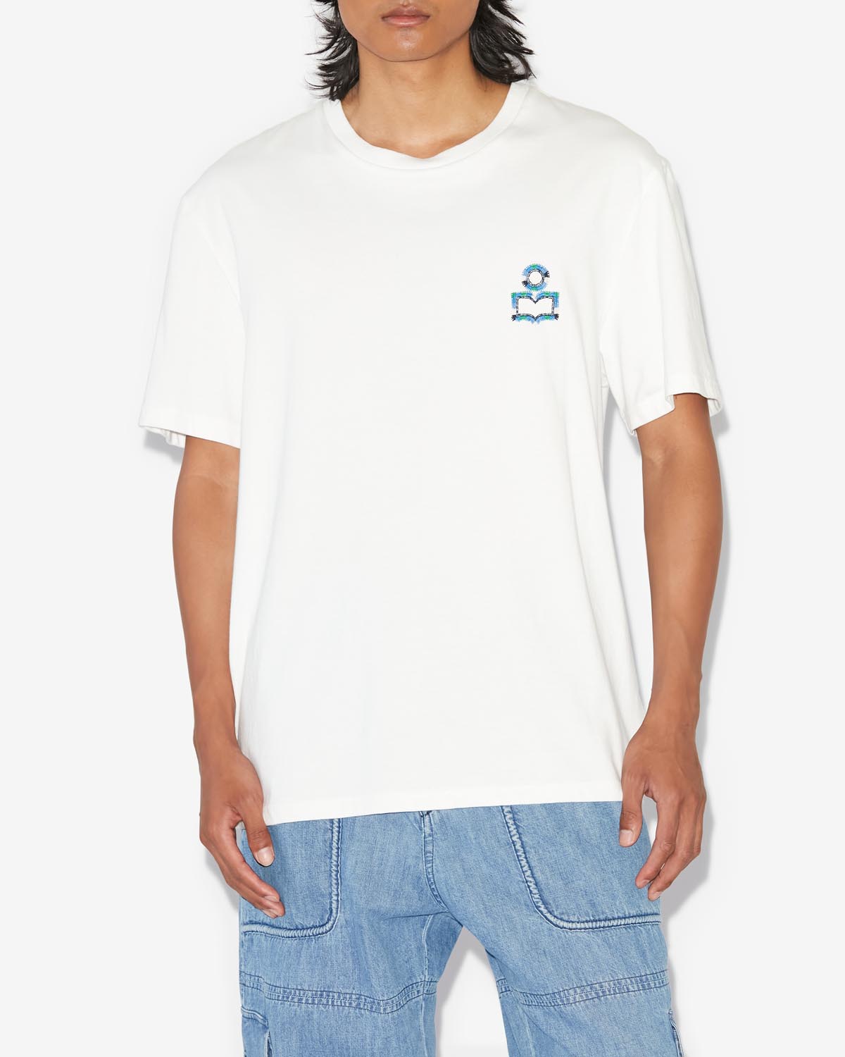 Hugo 로고 티셔츠 Man 하얀색 5