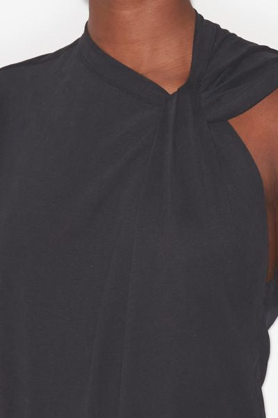 Nayda asymmetrical short-sleeve t-shirt - Black - Woman - 5