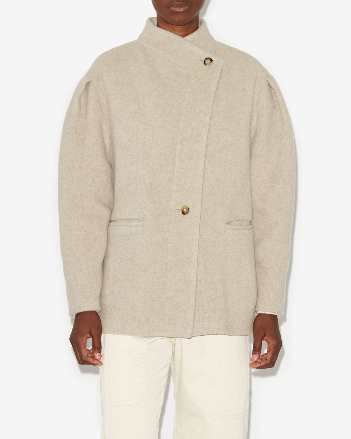 Jacke jabadi aus mischwolle - Naturfarben - Woman - 2