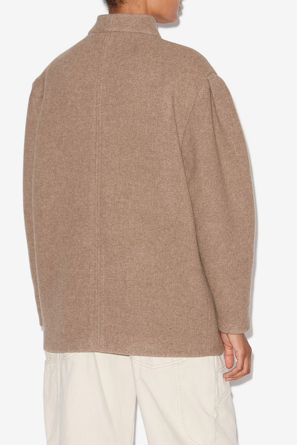 Veste jabadi en laine mélangée - Taupe - Woman - 5