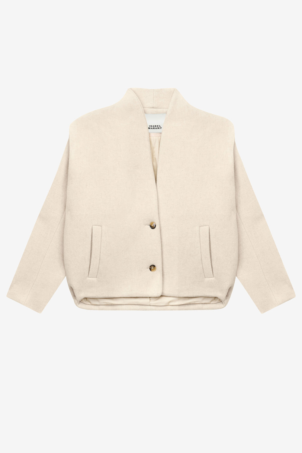Veste tailleur drogo en laine mélangée - Écru - Woman - 1