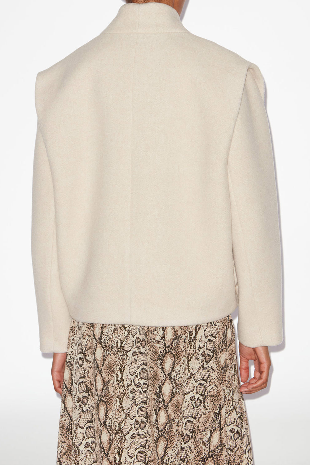 Veste tailleur drogo en laine mélangée - Écru - Woman - 5