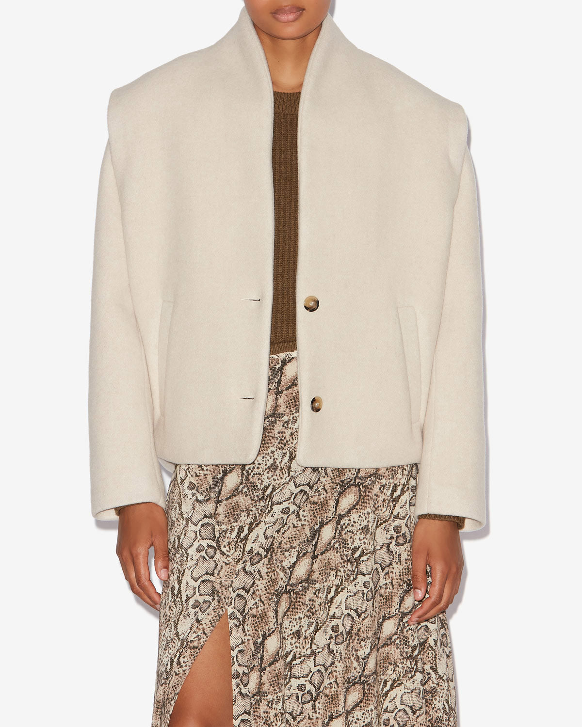 Blazer drogo aus wollmischgewebe - Naturfarben - Woman - 3