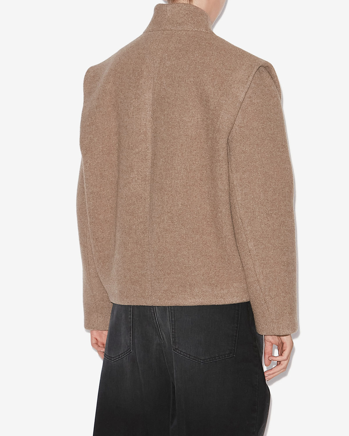 Giacca da tailleur drogo in misto lana - Taupe - Woman - 4