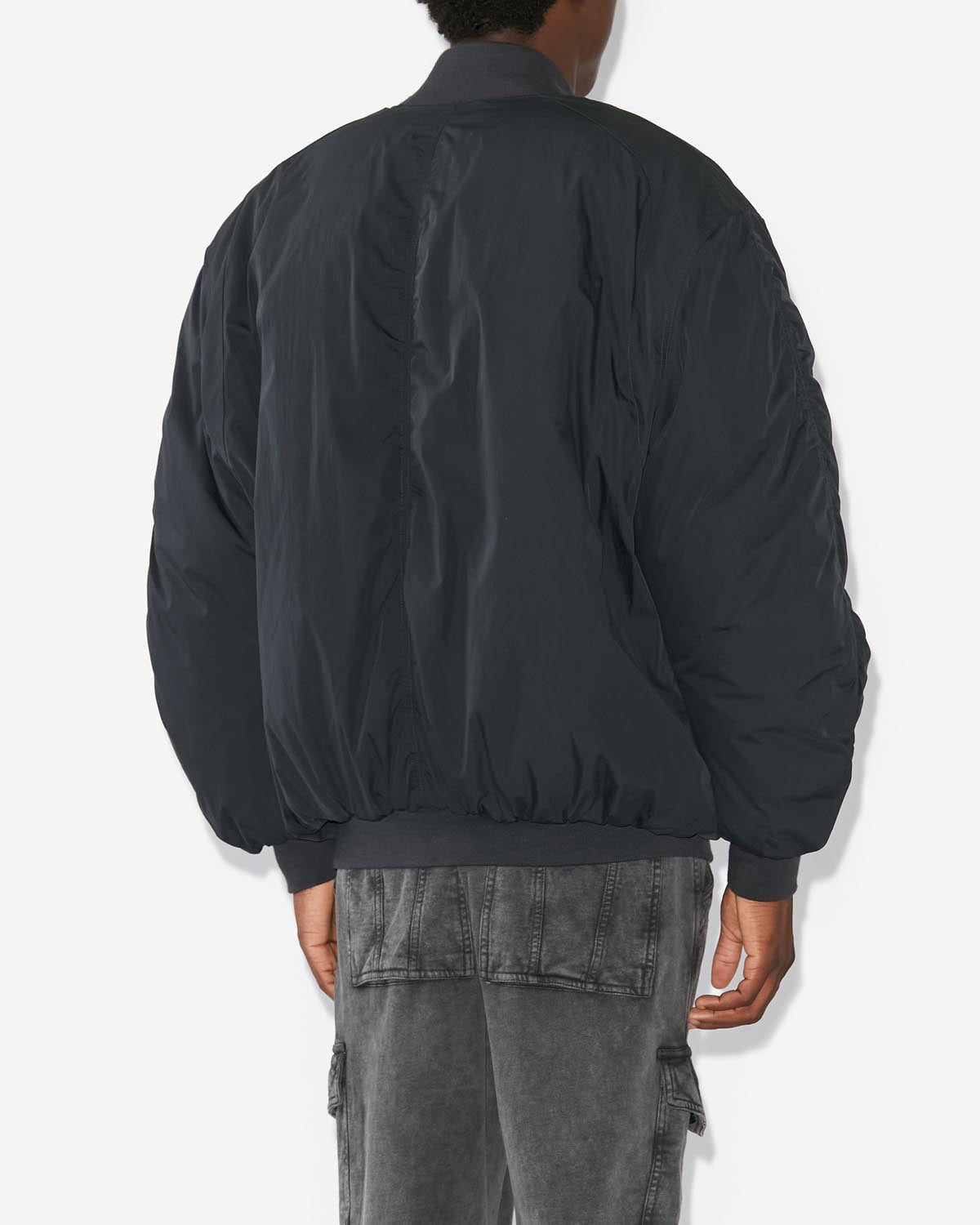 Bakya oversize bomber jacket Man Nero lavato 3