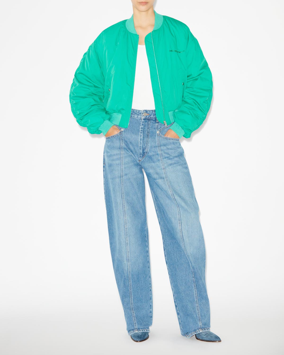 Bessime bomber jacket Woman Green 2