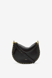 Oskan hobo soft zip grained calfskin leather handbag - Black - Woman