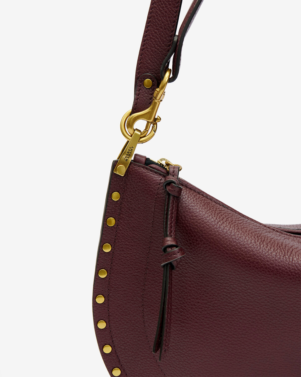 Oskan soft zip shoulder bag Woman Burgundy 7