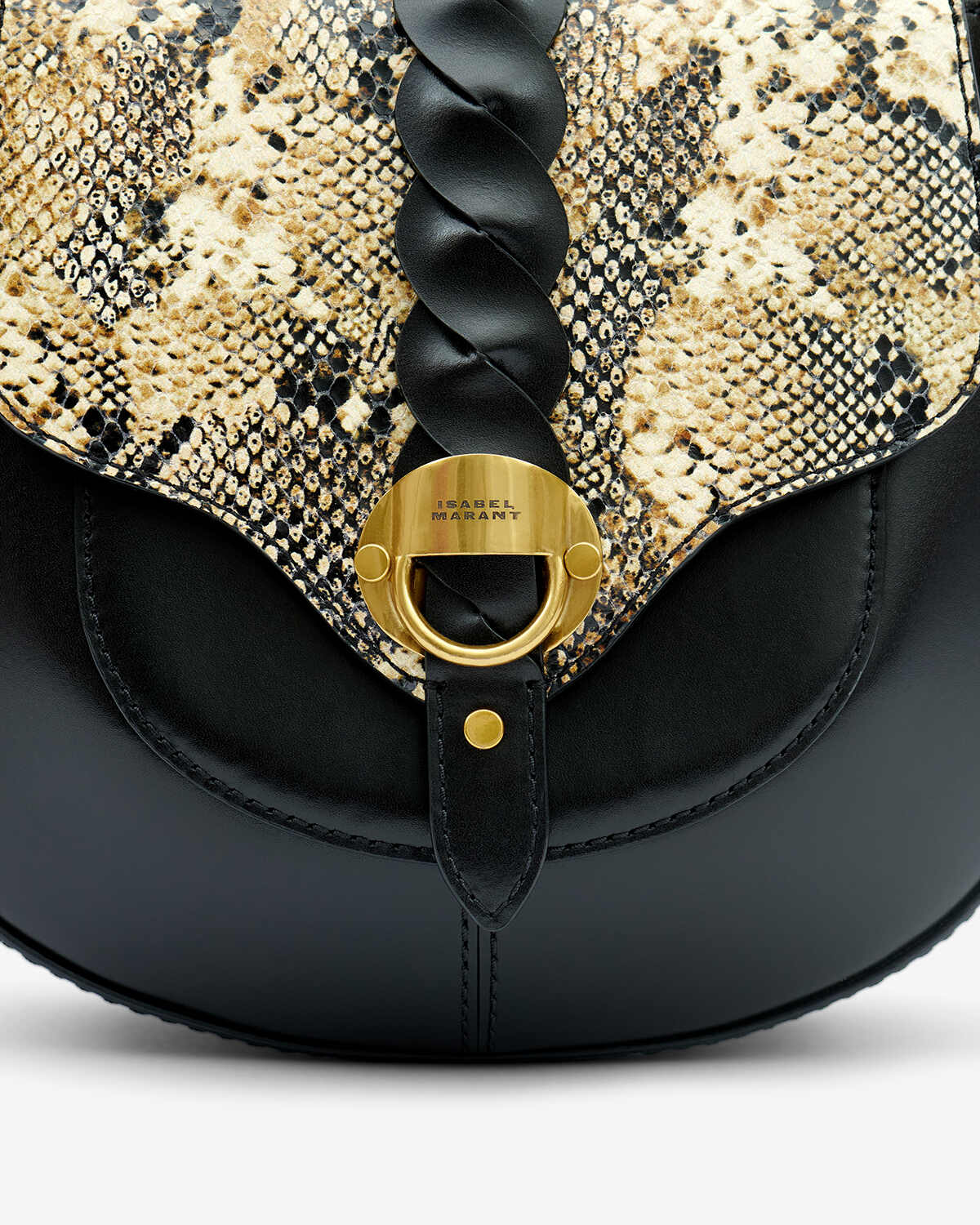 Borsa a tracolla altay small in pelle - Black-beige - Woman - 3