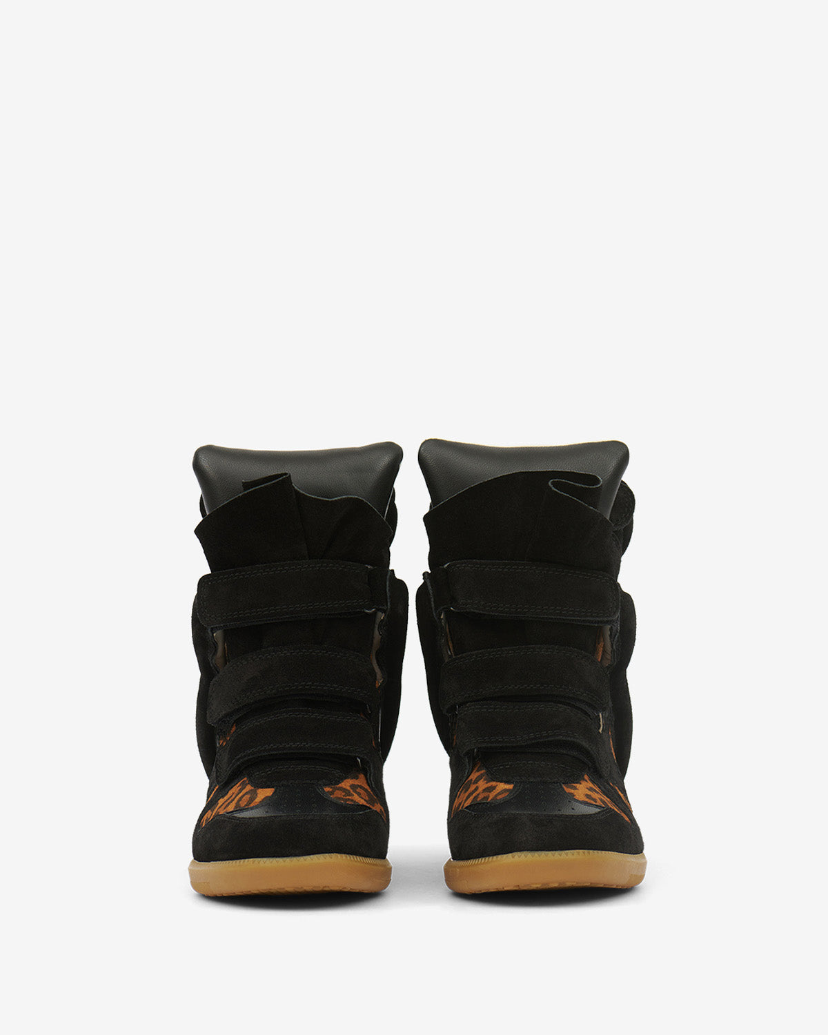 Baskets compensées bekett en cuir - Léopard - Woman - 4